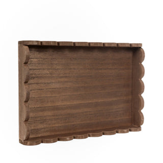 Wood Scallop Tray