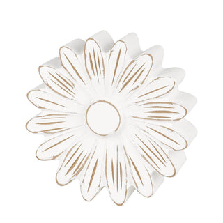 Small Wooden Distressed Flower Head