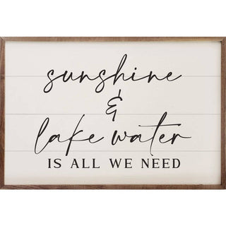 Sunshine And Lake Water Frame