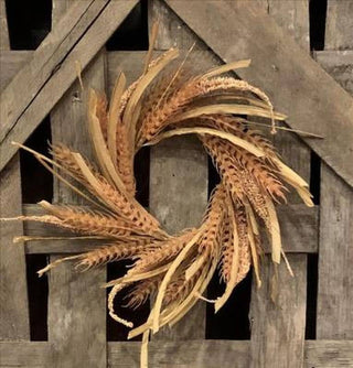 Faux Wheat Candle Ring