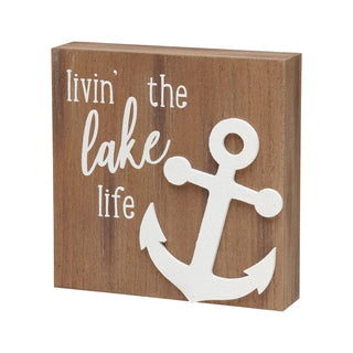 Livin' Lake Life 3D Box Sign