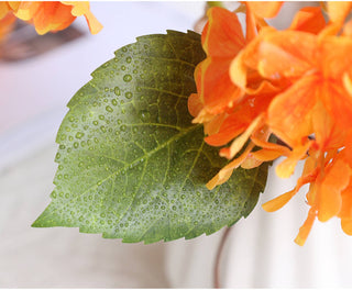 12.5" Royal Blue Real Touch lifelike Hydrangea-6”bloom