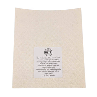 Spring Bloom Flowers Coral Swedish Dishcloth