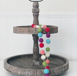 Felt Balls Garland - Bright colors