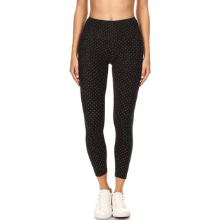 Polka Dot Premium Activewear 7/8 Length Leggings with Pockets