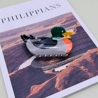 MALLARD DUCK HAIR CLAW CLIPS