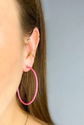 Candy Pop Hoop Earrings