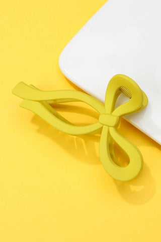 MATTE BOW HAIR CLAW CLIPS