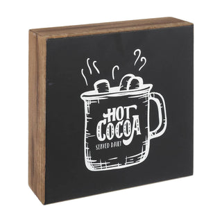 Hot Cocoa Mug Christmas Box Sign