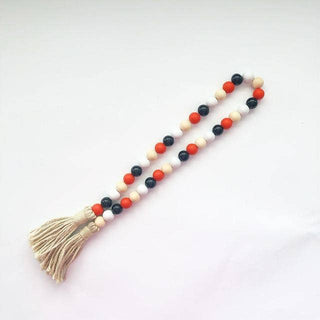 Holliday Wood Bead Garland