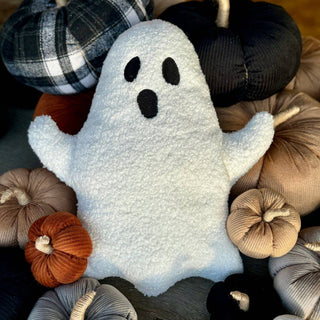 Lrg. Sherpa Halloween Ghost Pillow