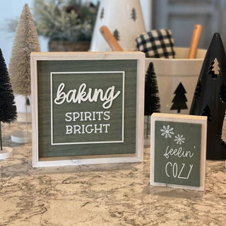 Cozy/Festive 3D Christmas Block (Reversible)