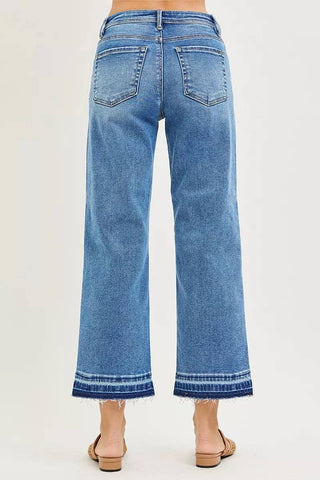 RISEN Full Size Slouchy Cropped  Boyfriend Jeans