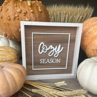 Santa Stop Here/CozySeason Laser Christmas Frame (Reversible)