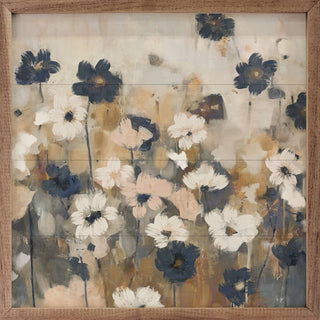 Abstracted Florals Neutral By Nina Blue