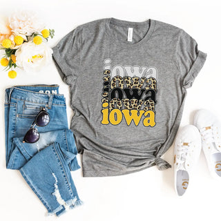 Iowa Repeat Grey Tee