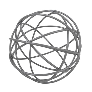 Eleanor Gray Metal Orb Decorative Ball