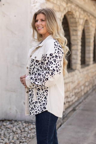 CORDUROY LEOPARD SHACKET