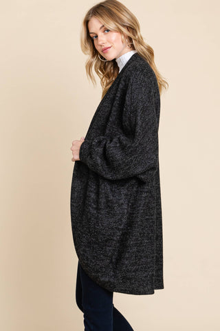 Black Cocoon Cardigan