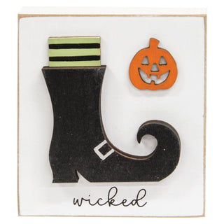 Wicked Witch Boot & Jack O Lantern Block