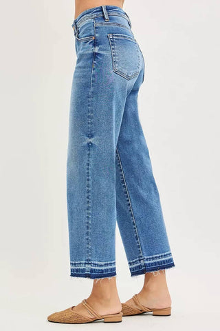 RISEN Full Size Slouchy Cropped  Boyfriend Jeans