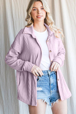 Button Down Cable Knit Women's Top