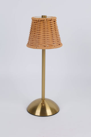 Rechargeable Rattan LED Lamp
