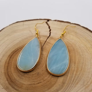 Teardrop Amazonite Earrings