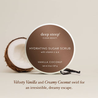Vanilla Coconut Exfoliating and Smoothing Sugar Scrub 8oz