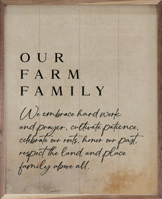 Our Farm Family Frame