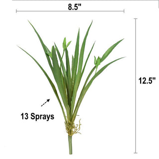 12.5" Artificial Plastic Spider Orchid Plants with buds