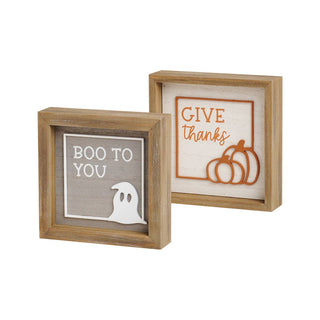 Boo/Thanks Reversible Sign