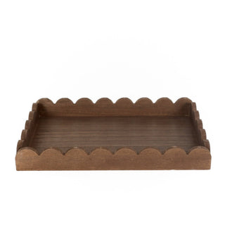 Wood Scallop Tray