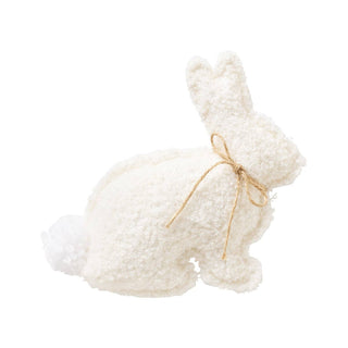 White Stuffed Sherpa Bunny
