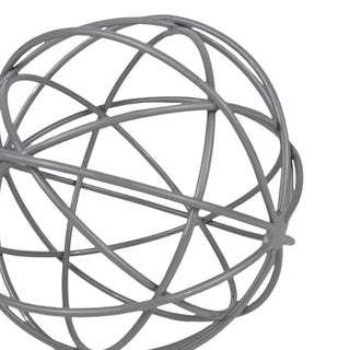 Eleanor Gray Metal Orb Decorative Ball