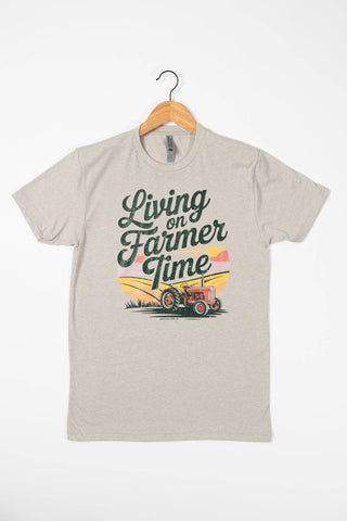 Living On Farmer Time Graphic Tee