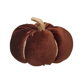 7in. Walnut Velvet Pumpkin