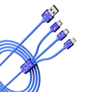 3-in-1 Cables for iPhone/iPad & Android - 6 Ft