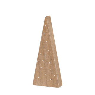 Small Christmas Wood Dotted Tree