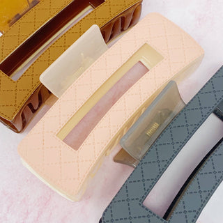Quilted Hair Claw Clip