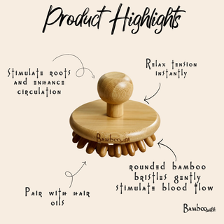 Bamboo Stimulating Scalp Massager