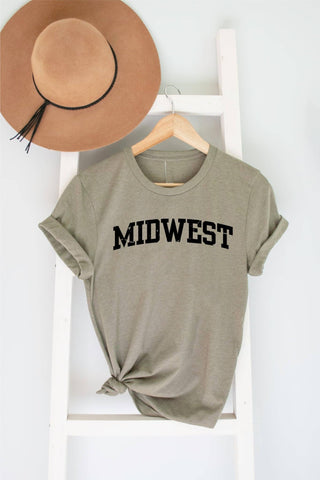 Midwest  Olive Graphic Tee