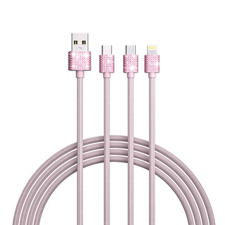 3-in-1 Cables for iPhone/iPad & Android - 6 Ft