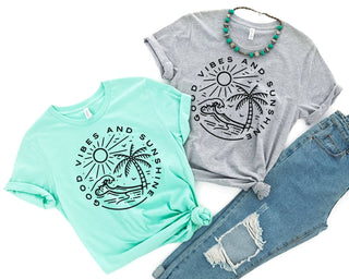 Good Vibes and Sunshine Tee - MINT