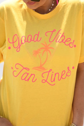 Good Vibes + Tan Lines Tee