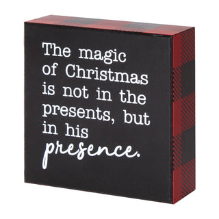 His Presence Christmas Box Sign