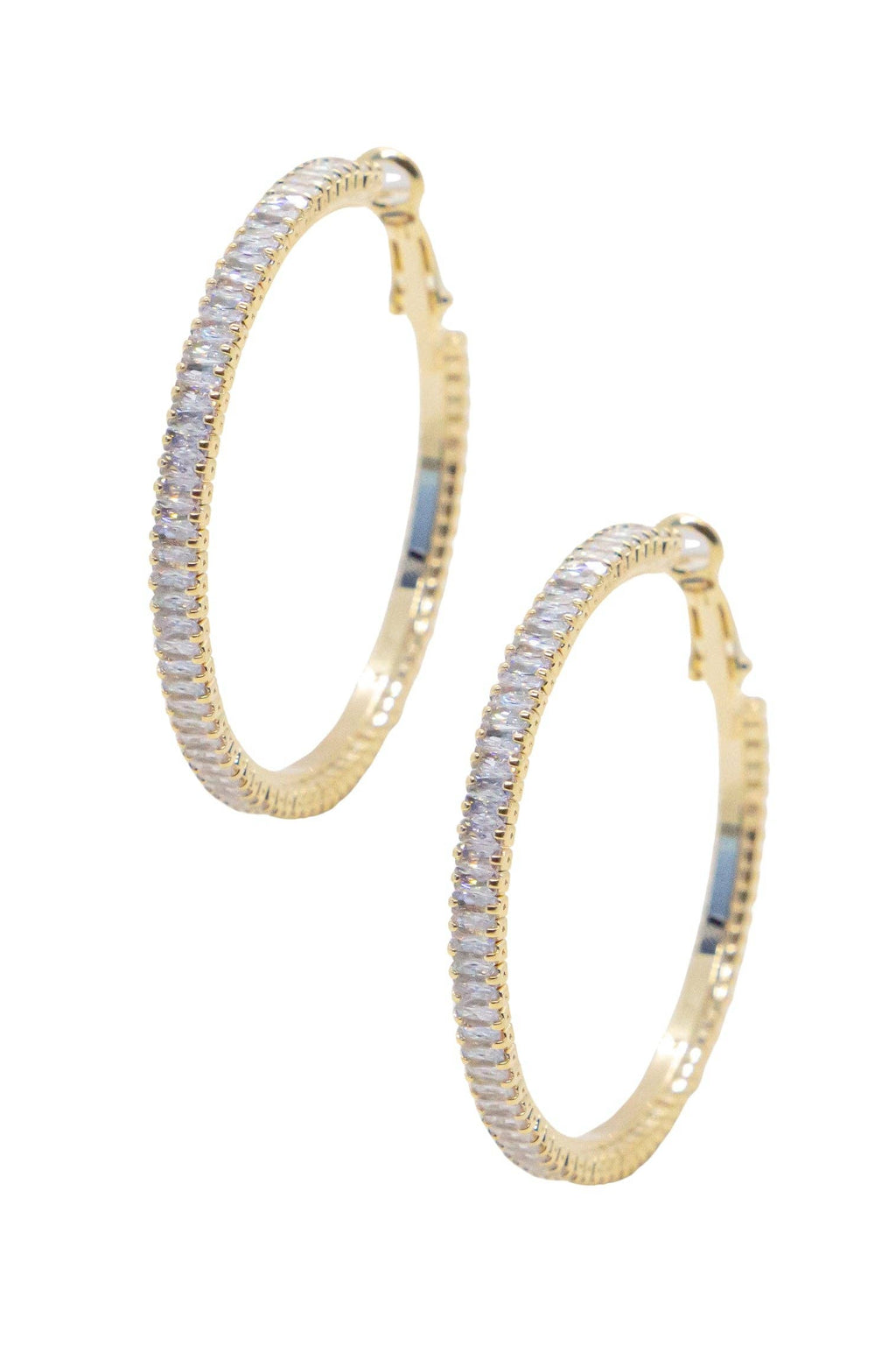 Large Golden Glow Frostbite Hoops – The Local Bombshell