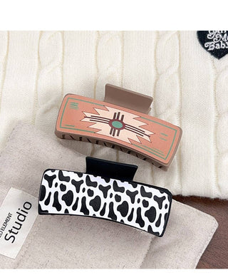 Western Theme Hair Claw Clip