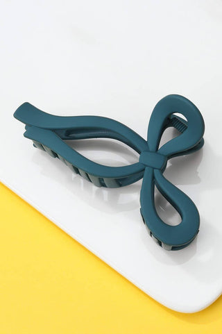 MATTE BOW HAIR CLAW CLIPS
