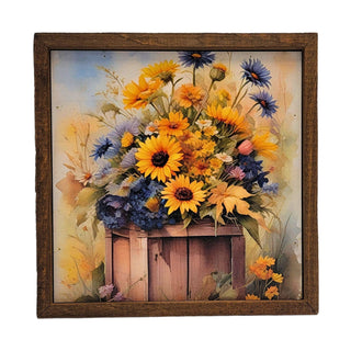 Fresh Sunflower Crate Home Decor Wall Sign Home Accent